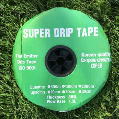 DRIP TAPE эмітерная 1.3 л/год 6 mil - 0.15 мм (30см) (2000м) (DT-6-30-2000)